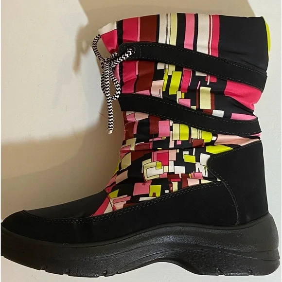 FINAL $ No Offers Emilio Pucci Authentic Classic Pink 60s Mod Design Moon Boots - Picture 3 of 13